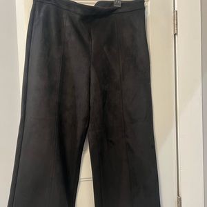Ann Taylor NWT Size 14 Black Velvet Wide leg  Pants